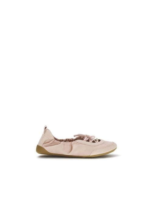 Chloé Natural Multicolor Polyester Ballet Flats