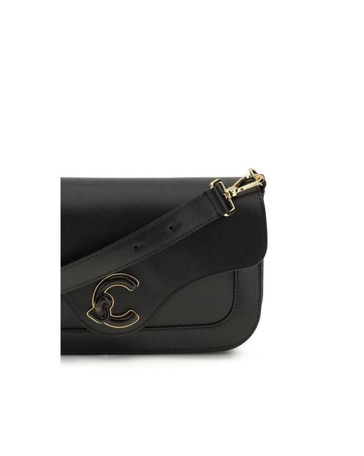 Coccinelle Black Calf Leather Bos Taurus Shoulder Bag