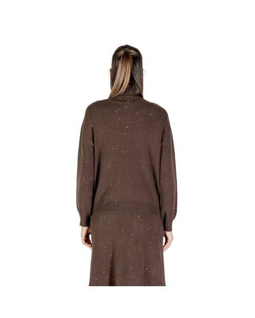 Liu Jo Brown Viscose Sweatshirt
