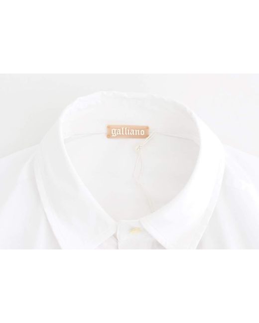 John Galliano Cotton Shirt White Sig12559