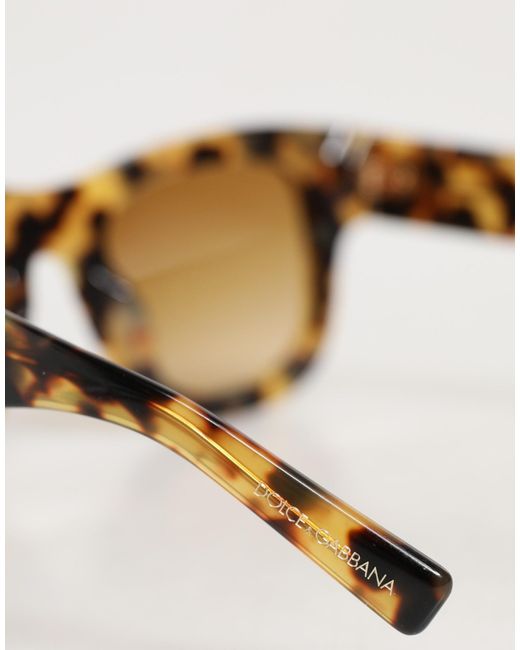 Dolce & Gabbana Natural Dg4379F Tortoiseshell Gradient Acetate Shades Sunglasses