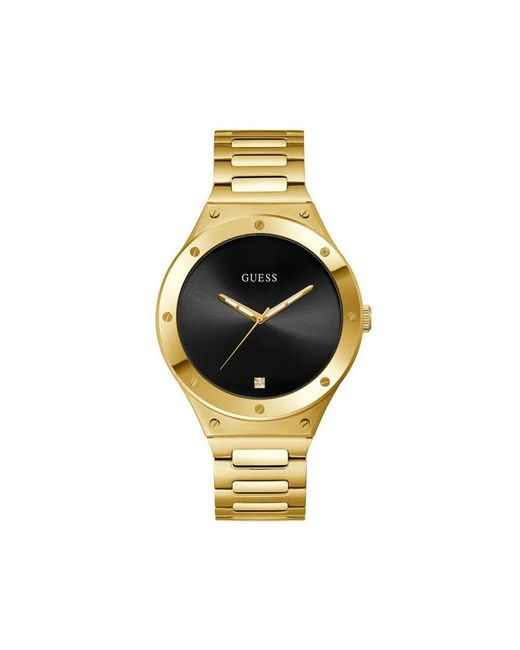 Guess Metallic Gold Stainless Steel Dress Watch
