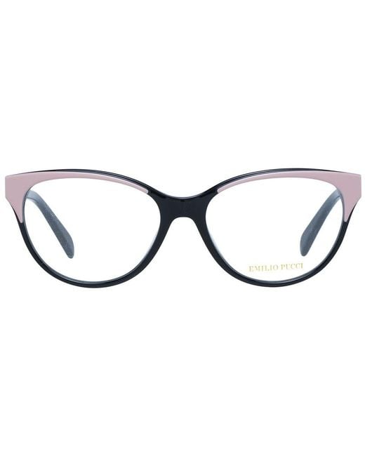 Emilio Pucci Black Multicolor Optical Frames
