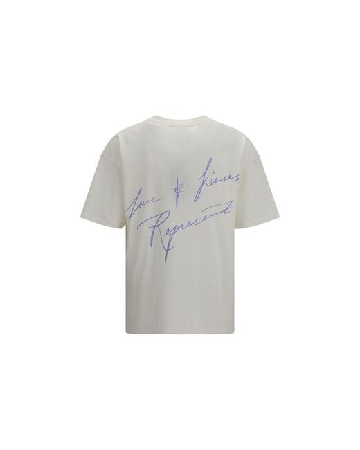 Represent Gray White Cotton T for men
