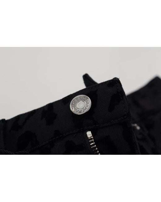 Dolce & Gabbana Black Chic Mid Waist Hot Pant Short