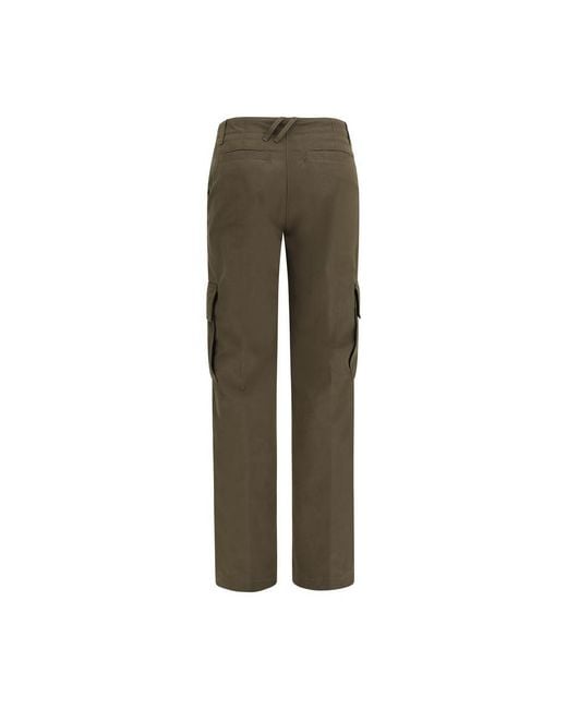 Burberry Green Bicolor Cotton Cargo Pants