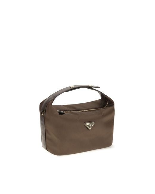 Prada Brown Recycled Polyamide Handbag