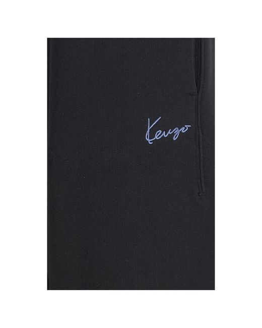 KENZO Black Cotton Joggers (workout Pants) for men