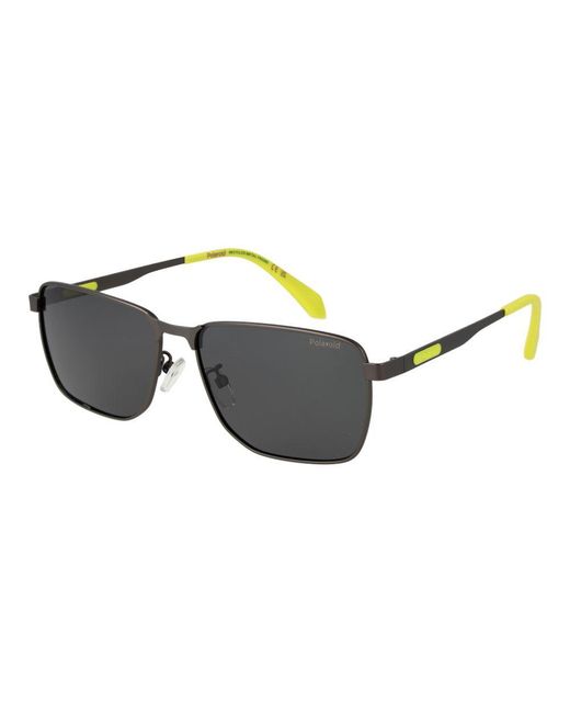 Polaroid Metallic Gray Metal Sunglasses for men