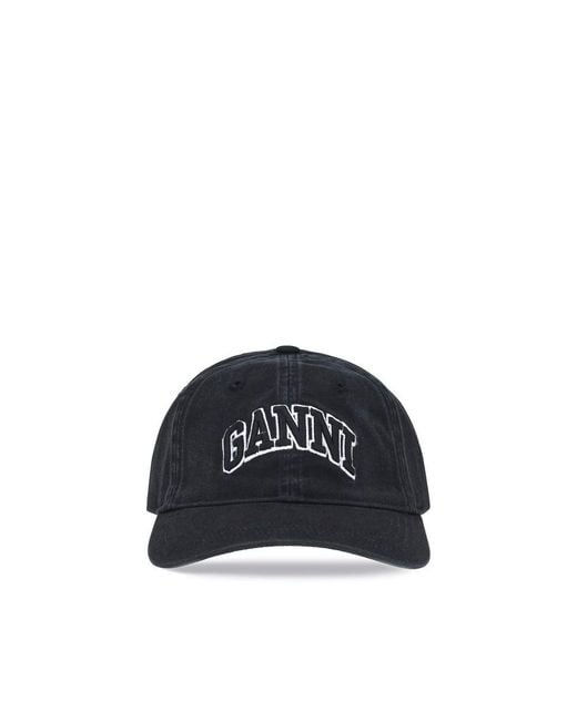 Ganni Blue Logo Baseball Cap