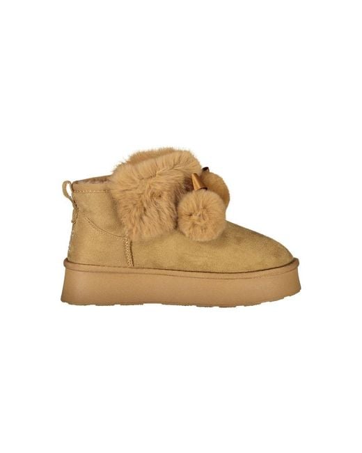 Laura Biagiotti Brown Polyester Boot