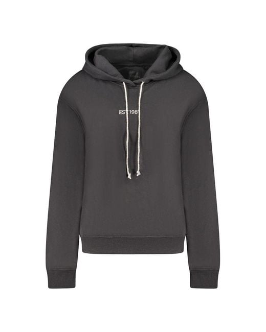 Guess Gray Black Cotton Sweater