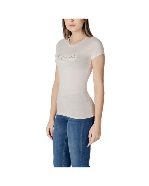 Guess Blue Beige Cotton T