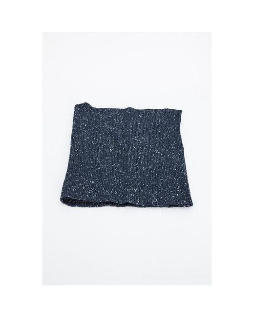 Gas Blue Marabou Scarf for men