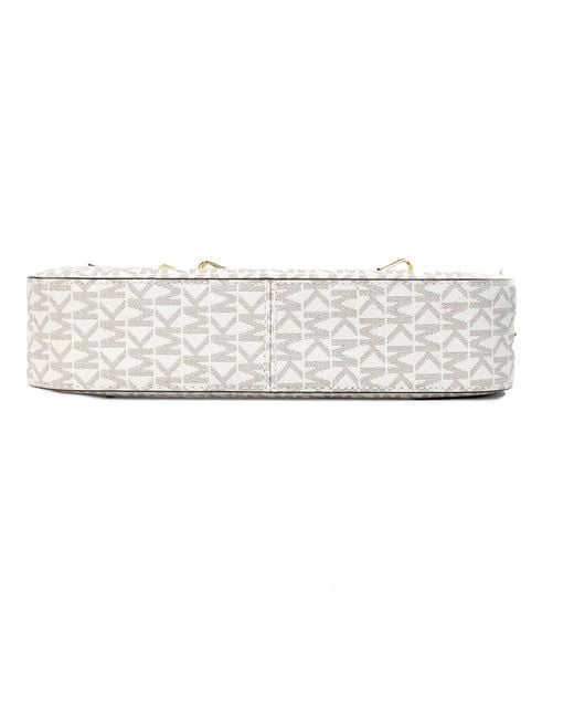 Michael Kors Metallic Adult Saffiano Leather Chain Zip Crossbody Handbag