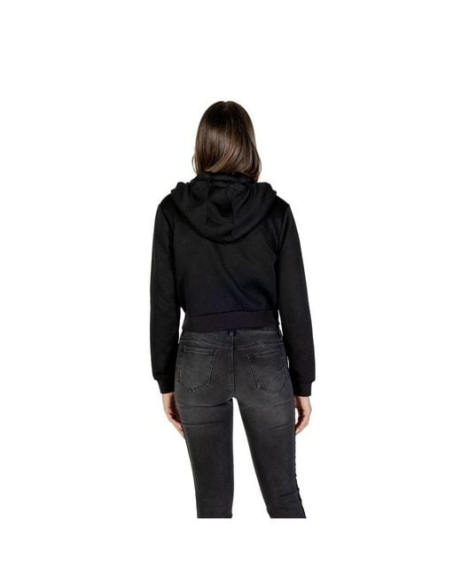 Guess Black Polyester Hoodie