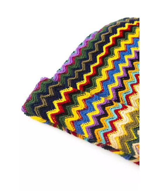 Missoni Yellow Multicolor Wool Men Hat