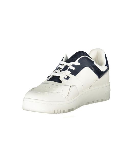 Tommy Hilfiger Blue Leather Sneaker for men