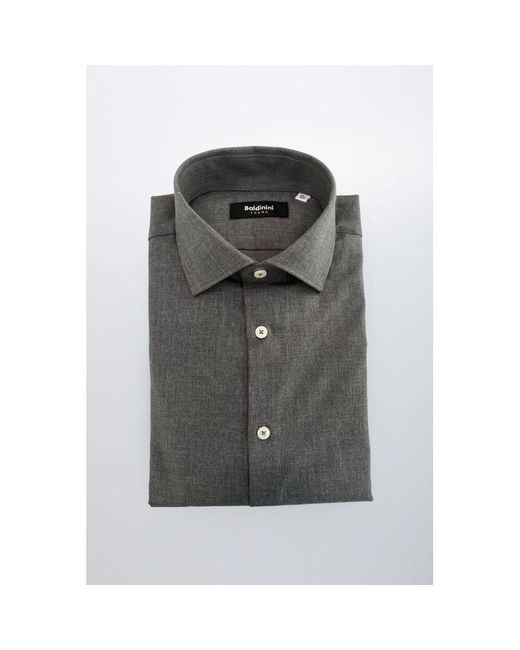 Baldinini Gray Cotton Men's Shirt for men