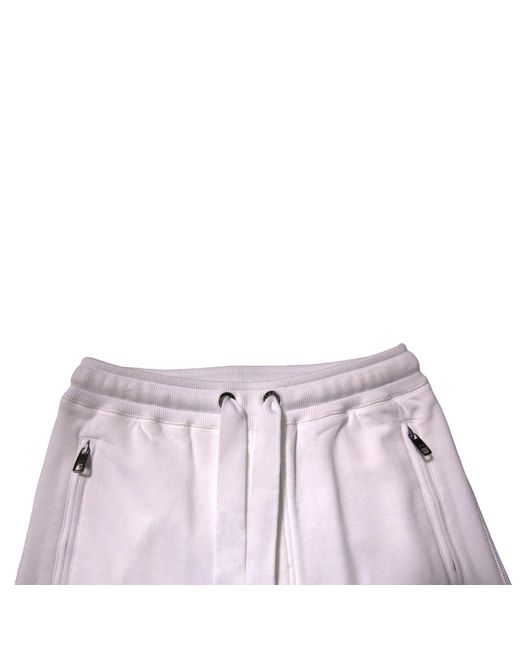 Dolce & Gabbana Pink Logo Patch Slim Fit Joggers for men