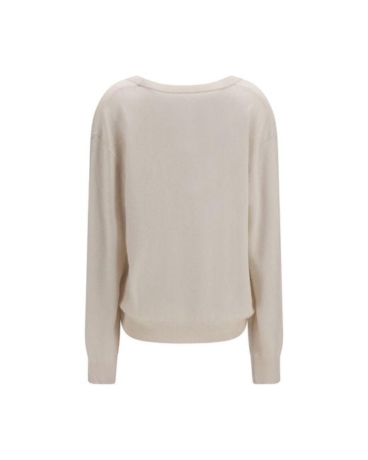 Extreme Cashmere Gray Beige Cashmere Sweater