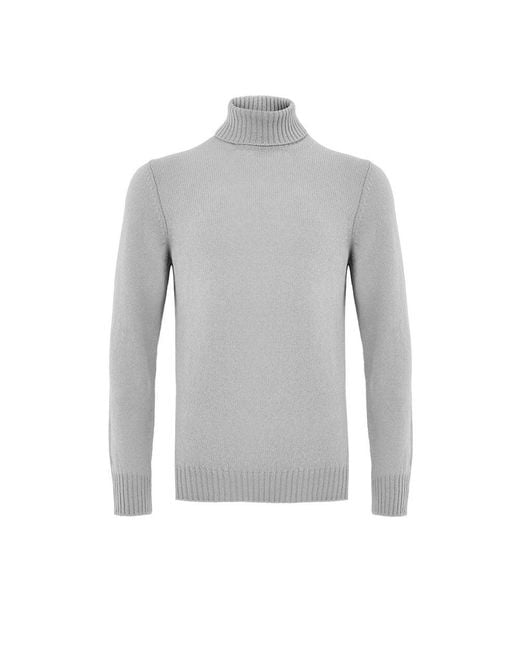 Gran Sasso Gray Wool Turtleneck for men