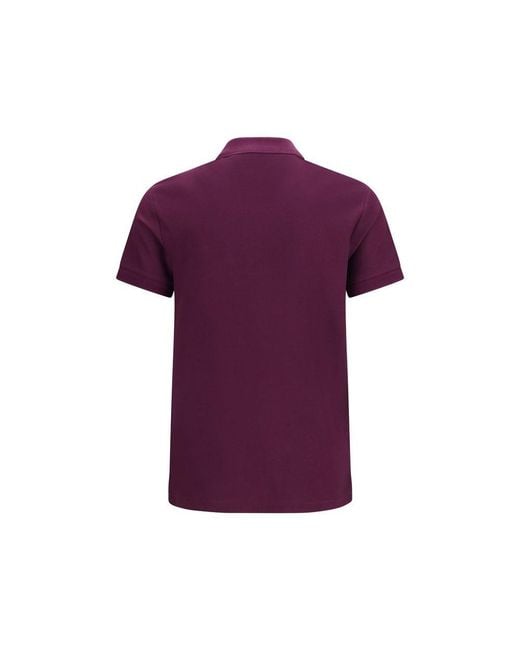 Burberry Purple Cotton Polo Shirt for men