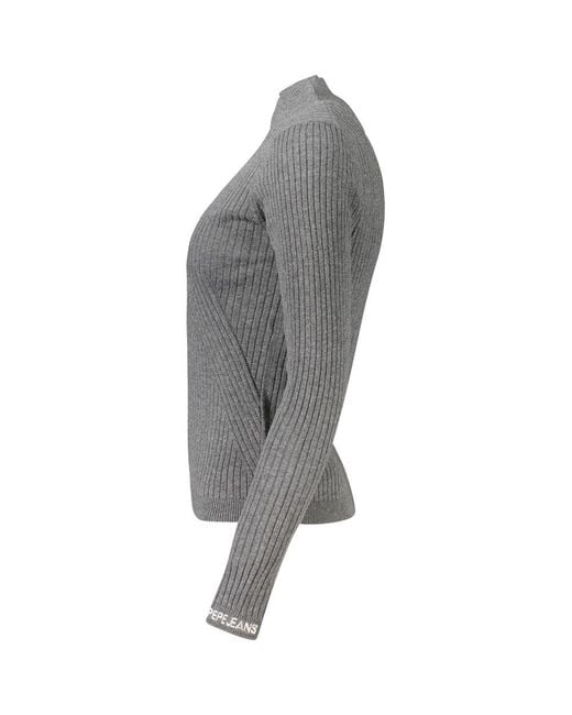 Pepe Jeans Gray Grigio Cotton Sweater