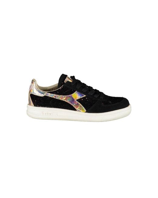 Diadora Black Leather Sneaker