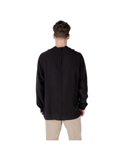 Antony Morato Black Lyocell Shirt for men