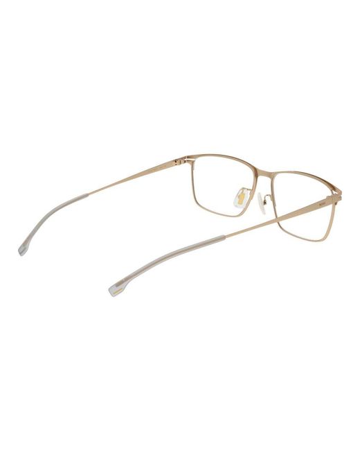 Boss Metallic Gold Metal Glasses (frames) for men