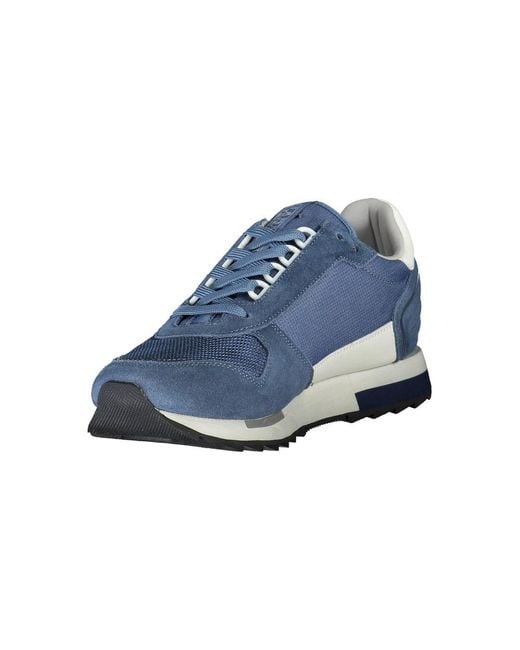 Napapijri Blue Polyester Sneaker for men