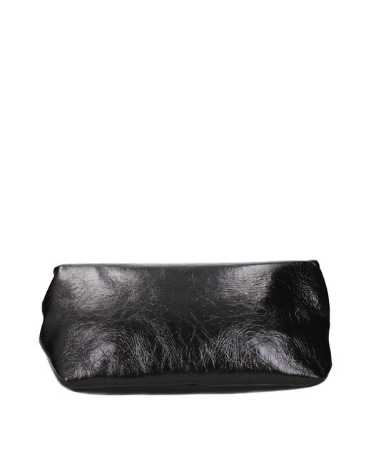 Jil Sander Black Leather Clutch Bag