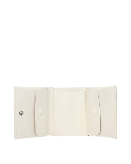 Jil Sander Natural Beige Leather Wallet