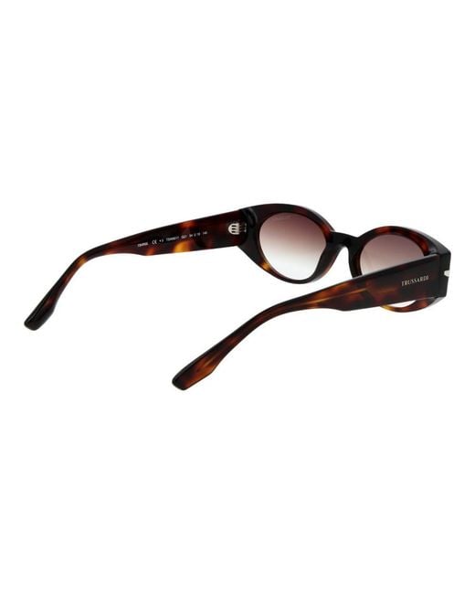 Trussardi Brown Acetate Sunglasses
