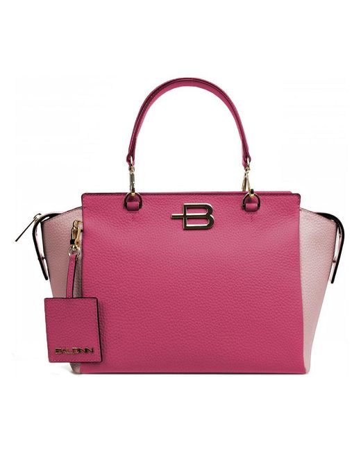 Baldinini Pink Fuchsia Leather Di Calfskin Handbag
