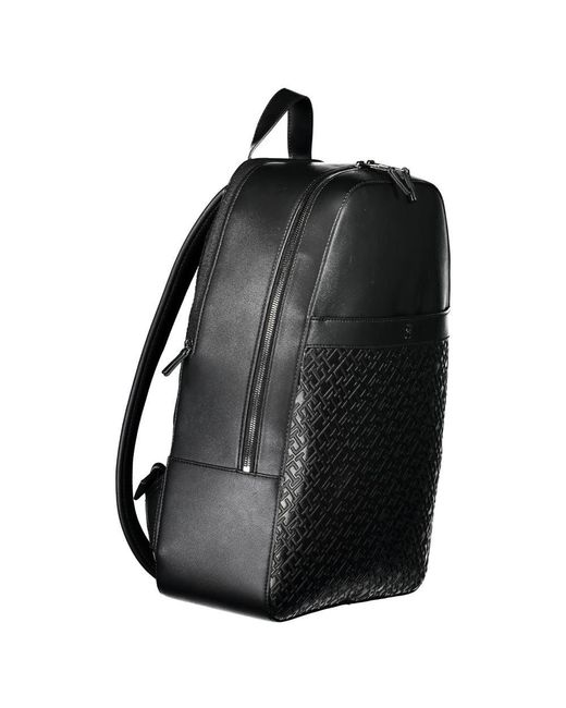 Tommy Hilfiger Black Chic Urban Traveler Backpack for men
