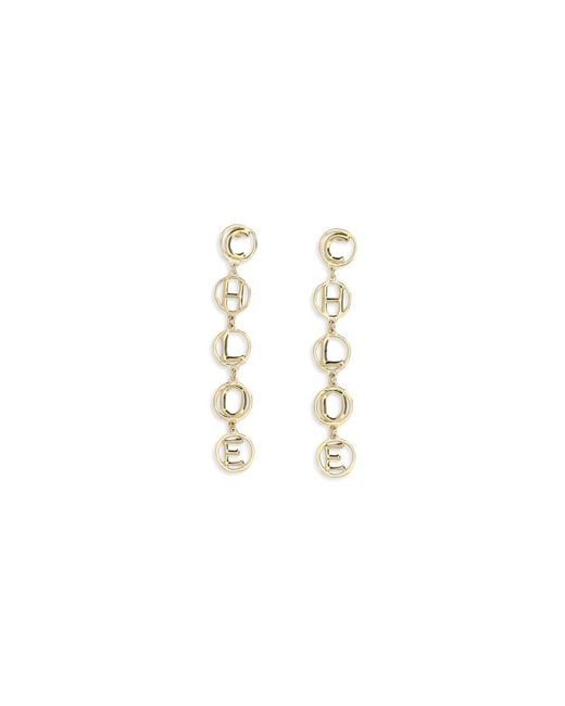 Chloé Metallic Gold Brass Earrings