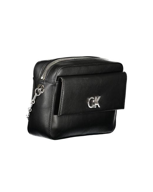 Calvin Klein Black Polyester Shoulder Bag