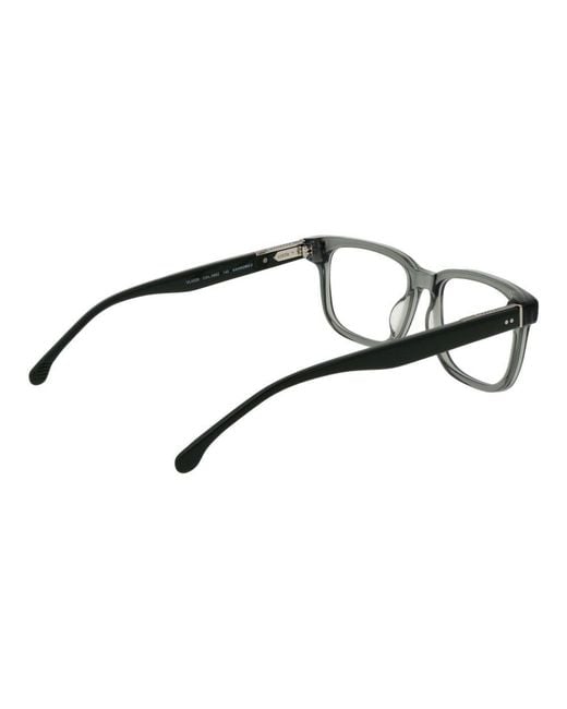 Lozza Black Gray Cellulose Acetate Glasses (frames) for men