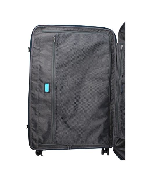 Piquadro Blue Fabric Luggage And Travel for men