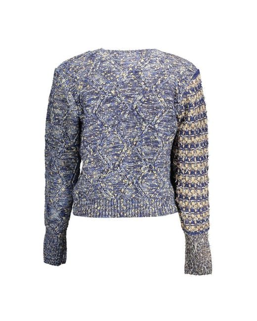 Desigual Blue Polyamide Sweater
