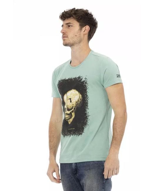 TRUSSARDI ACTION Green Cotton Men T for men