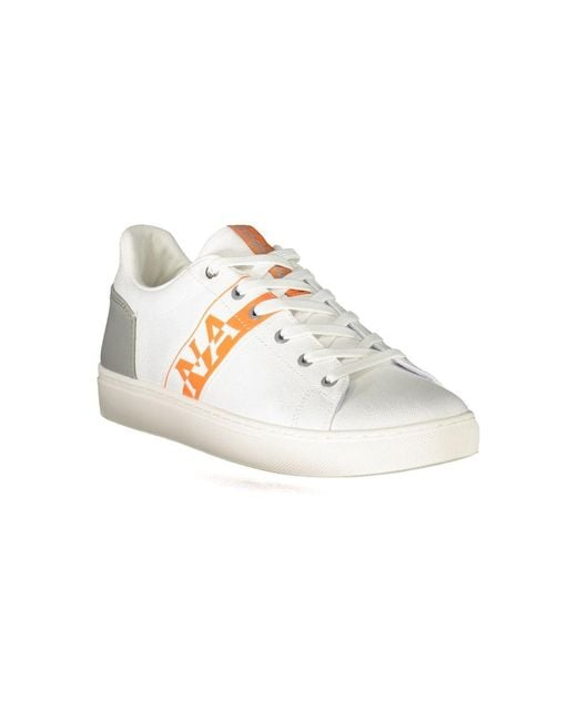 Napapijri White Polyester Sneaker for men