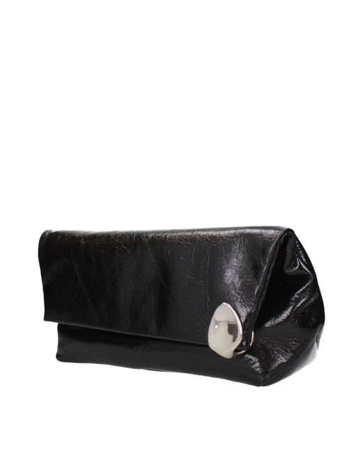 Jil Sander Black Leather Clutch Bag