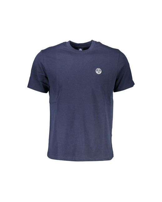 North Sails Blue Cotton T-Shirt for men