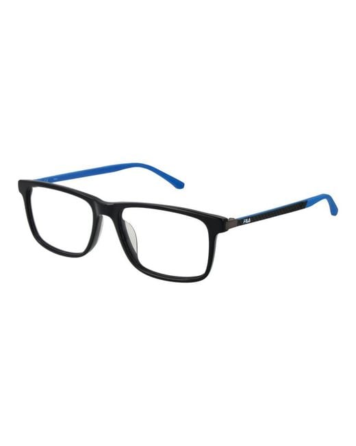 Fila Blue Gray Rubber Glasses (frames) for men