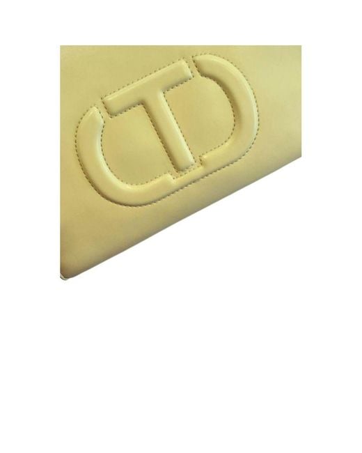 Twinset Yellow Pu Handbag