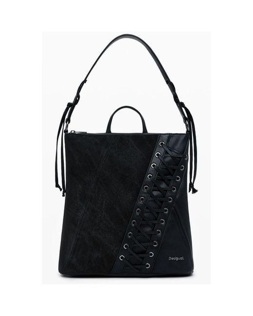 Desigual Black Polyethylene Backpack
