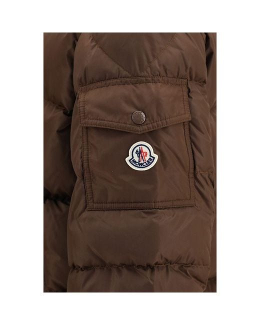 Moncler Brown Polyamide Full for men